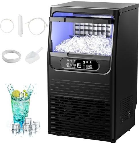 EUHOMY Eiswürfelmaschine Gastro CIM011 | 36 Eiswürfel in 11 Min, Unterbau-Eismaschine mit Wasserfilter, 6KG Speicherkapazität