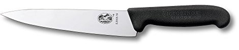 Victorinox Cuchillo, Acero Inoxidable, Negro, Mediano