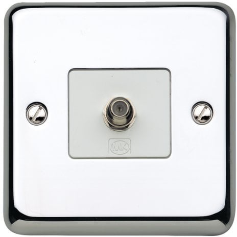 MK Chroma Plus K3585PCR F-Type Satellite Socket
