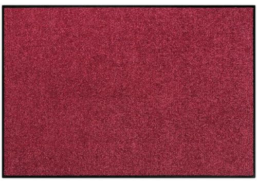 Salonloewe Fußmatte waschbar Weinrot 50x75 cm Fußabtreter SLU1020-050x077