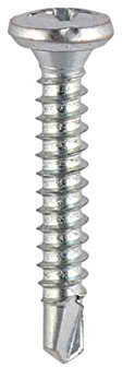 TIMco 135Z BZP PVC Self-Drill Friction Screw 4.8 x 23 - Zinc (Box of 1000)