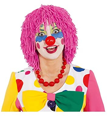 Orlob Faschingsperücke Clown Wolle (pink)
