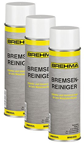 BREHMA 3X Bremsenreiniger 500ml Teilereiniger Entfetter