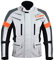Jet Motorradjacke Herren Mit Protektoren Textil Wasserdicht Winddicht Silber Grau (4XL (EU 58-60))