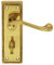 Carlisle Brass CBG1WC/BP Georgian Lever ON Backplate-Bathroom 57MM C/C (Contract Range), Polished Brass