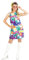 Fun Shack Hippie Kostüm Damen, Kostum 70er Jahre, 70er Jahre Kostume, Hippie Kleid, Halloween Kostüm Damen, Fasching & Karneval Kostum, L