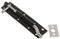 Dzina Steel Sliding Tower Door Bolt Necked 100mm x 40mm (4 Inch) Black Pack of 1