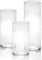 Glass Candle Cylinder Holders – Set of 3 Pillar Candle Vases – Assorted Heights for Home Décor, Weddings & Centerpieces – Crystal Clear Glass Candle Jars – M&W