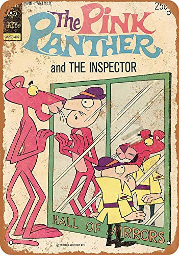 None Brand The Pink Panther Comic Blechschild Retro Metall Wanddekor Tin Zeichen Vintage Plaque Wandaufkleber Geschenk Yard Bar Pub Cafe Home Decor