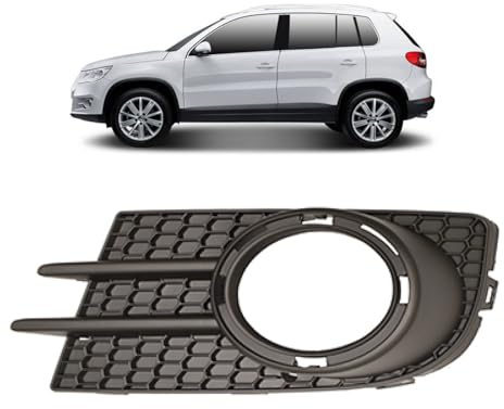 DM Autoteile 370958 Nebelscheinwerfer Gitter Blende vorne links kompatibel für VW Tiguan 5N Baujahr 2011-2015