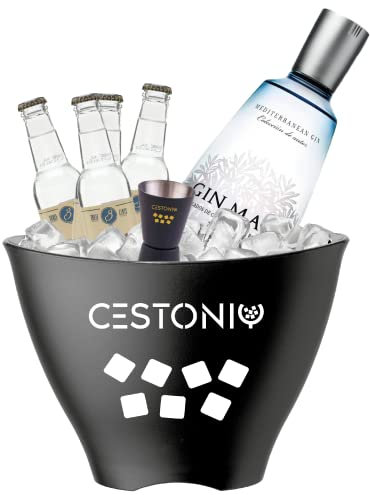 Gin Mare confezione regalo gin | Cestonic, Box Regalo per gli amanti del Gin Tonic! | Kit con Spezie, acqua tonica e set accessori!