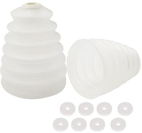 Bohrer Staubschutzkappe 2 Stück Bohrstaubsammler Bohrstaubfänger Bohrer Staubschutz Gummi Bohrmaschine Staubfänger für Decke Elektrische Hammerhand Schlagbohrmaschine Lochsäge Staubschale (Weiß)