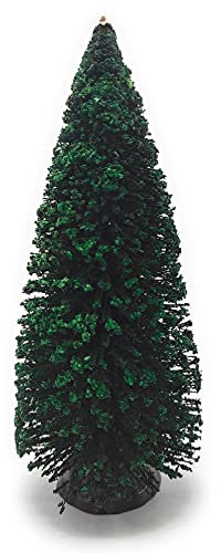 Tradineur - Abeto Decorativo 19 x 8 cm, árbol de Navidad Artificial en Miniatura para Mesa, repisa, Ventana, decoración del hogar navideña