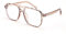 FEISEDY Retro 70er 80er Blaulichtfilter Brille Damen Ohne Stärke Herren Computerbrille mit Blue Light Blocking Glasses PC Gaming Brillen B2866