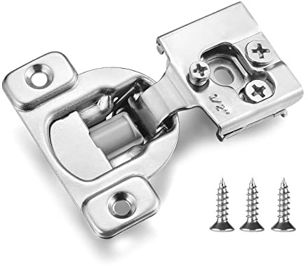 Vallecloud Soft Close Cabinet Hinges for Kitchen, 1/2” Overlay, 4 Pack
