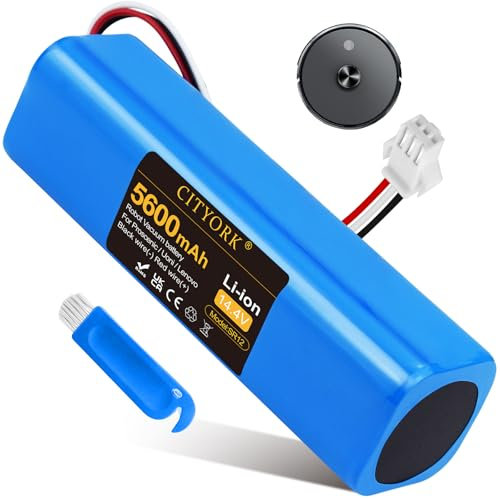 CITYORK 5600mAh Li-Ion Ersatz Akku für Proscenic M7 Pro M8 Pro/Roidmi Eve Plus/Lydsto R1 / Viomi S9 / Uoni V980 Plus, Akku für Neabot N2 N1 / Tesvor M1 Staubsauger Ersatzakku