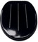 Solid MDF Universal 18 Black Diamante Toilet Seat Range Novelty Glitzy Sparkle Bathroom Easy Clean with Fixtures