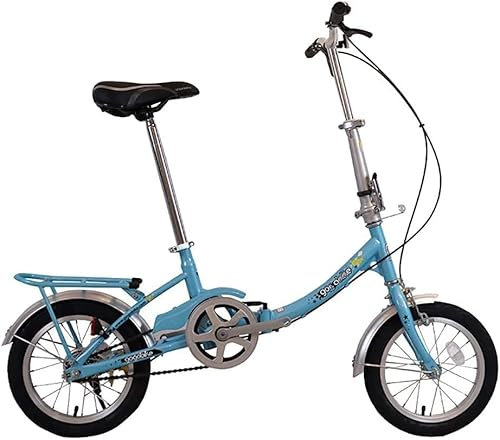 Mini 12 Zoll Klapprad Schnellklappsystem mit Variabel für Jugend Student Leichtes Aluminium Klapp Citybike Blue