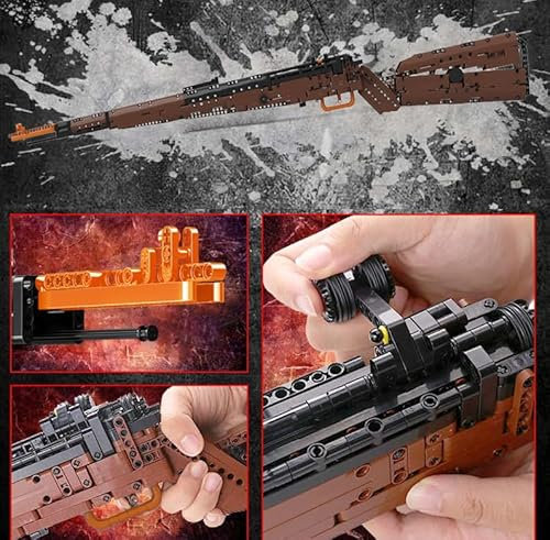 BlueBrixx 14002S Marke Mould King - 98 K Scharfschützengewehr aus Klemmbausteinen mit 1025 Bauelementen. Kompatibel mit Anderen Klemmbausteinmarken. Lieferung in Originalverpackung.