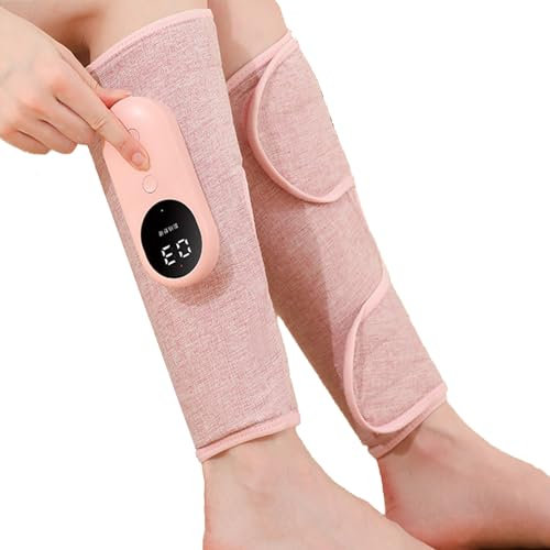 Outil de Massage Chauffant pour les Mollets, Masseur de Jambes sans Fil pour la Cheville, Rechargeable, Masseur de Jambes Chauffant pour la Relaxation des Muscles pour L'anniversaire, la Fête des