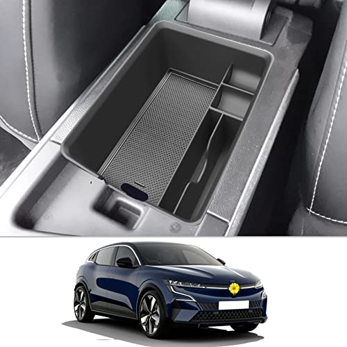 CDEFG Kompatibel mit Renault Megane E-Tech/Scenic E-Tech 2022 2023 2024 Mittelkonsole Organizer Aufbewahrungsbox Megane E-Tech Aufbewahrung Auto Center Console Tray E-Tech 2025 Zubehör