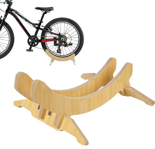 Anloximt Support de Parc à vélos - Support de vélo Simple Amovible en Bois | Support de Support de stationnement de Type de Plancher de vélos pour Le Stockage de Garage d'intérieur de vélos de Route