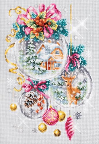 Magic Needle 100-247 ZW Weihnachtsmärchen Kreuzstichset mit Zählmuster Zweigart Edition, Baumwolle, multifarbig, 22x32cm