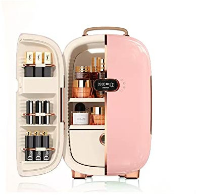 ZCBYBT Mini Réfrigérateur De Beauté 13 litres Portable Réfrigérateur Compact pour Les Soins De La Peau, Boissons, Aliments, Cosmétiques, Maison, Bureau,Rose