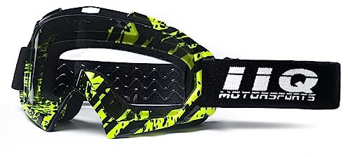 IIQBOVEN Motorradbrille,Motocrossbrille,Dirt Bike Brille,ATV Brille,Off Road Brille,Fahrradbrille,MX Brille für Männer Frauen Jugend Fit über Brille UV400 Winddichte mtb brille