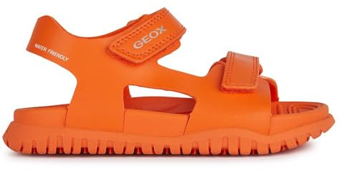 Geox Boys J Footbetto Bo Sandal, Orange, 7 UK Child