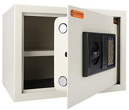 UYSELA Tresore Kleiner Ganzstahl-Schließfach,In Die Wand Passwort-Diebstahlsicherer Mini-Tresor Für Den Haushalt Büro-Hotel-Tresor Mit Abnehmbarer Trennwand Tresore Mit Großem Fassungsvermögen Tres