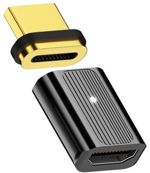 NFHK Magnetischer Stecker 8K Typ-A HDMI 2.1 Stecker auf Buchse, gerade Video-Adapter für Laptop HDTV NF-HD-042-MF