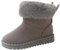 Fudaolee Neve Stivali Ragazze Fodera Caldo Stivaletti Scarponi da Sci All'aperto Carino Peluche Scarpe Grigio,27.5 EU = 29 Etichetta