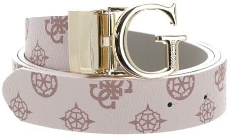 GUESS Masie Adjustable & Reversible Pant Belt W85 Rose Logo