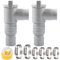 Grifo de paso para piscinas con conexión de manguera de 32 mm,Válvula de Cierre para Piscina,Adaptador Manguera Piscina,con 6 Abrazadera de Manguera,para Mantenimiento de Piscina