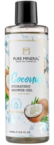 Pure Mineral - Gel Douche à la Noix de Coco - Hydratation Exotique et Revitalisante - Tous Types de Peau - Sans silicones, sulfates, parabènes - 400ml