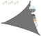 Sol Royal Sonnensegel dreieckig 6x6x6m Wasserdurchlässig HDPE Atmungsaktiver Balkon Terrasse Segeltuch UV Sonnenschutz Segel Garten Pool Camping Anthrazit – Shade Sails HS9