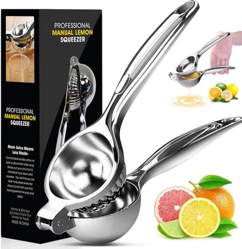 Exprimidor manual de limones 7 cm de diámetro, exprimidor manual acero inoxidable, exprimidor limon naranjas, exprimidor limon naranjas manual, exprime limones, apto para cocina, bar, restaurante