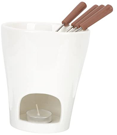 TOPBATHY Chocolate Melting Furnace Ceramic Fondue for Chocolate Multifunction Pot Butter Warmer Bowl for Hotel Kitchen Use for Fondue