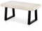 CLIPOP 100cm Samt Sitzbank, Polsterbank Metallbeine, Wohnzimmer, Schlafzimmer, Flur, Esszimmer (Beige)