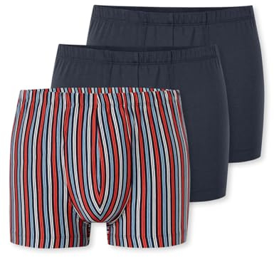 Schiesser Herren 3 Pack Unterwäsche Shorts mit weichem Bund Bio Baumwolle Multipack - 95/5 Organic, Sortiert 9_180216, 9