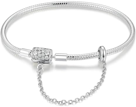 HappyStar Armkette Damen Silber 925 Charms Bracelets armband damen Kmpatibel Mit Beads Charms anhänger