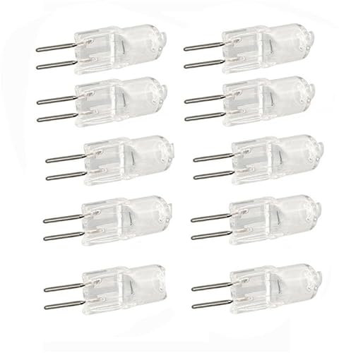 JZLBBC 10Pc Lampadina Alogena G5.3 24V 75W Capsula Lampadine Alogene GU5.3 base a doppio ago Dimmerabile Bianco Caldo 100 W