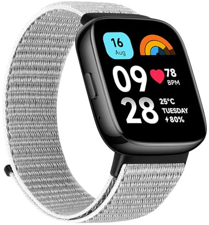 TumCez Cinturino in Nylon Compatibile con Xiaomi Redmi Watch 3 Active Cinturino per Donna Uomo,Cinturino Sportivo di Ricambio Regolabile per Xiaomi Redmi Watch 3 Active