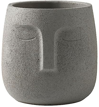 SEWOART Pot De Fleurs en Céramique À Motif De Visage Unique Jardinière Tendance pour La Maison Le Bureau Le Balcon Ou Le Jardin Vous Apporte Une Sensation Printanière