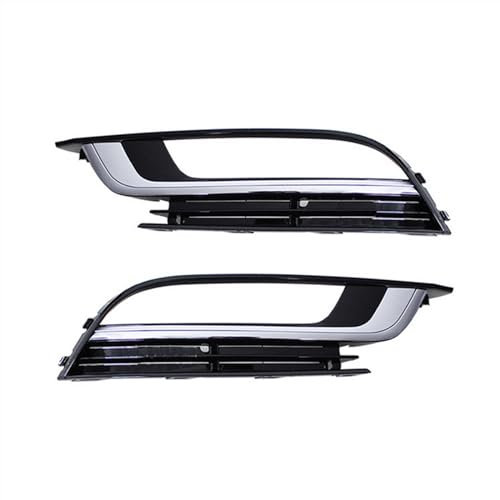 QXWRLD Auto Vorne Links Rechts Stoßstange Nebel Licht Lampe Chrom Grill, for VW, for Passat, for CC 2013 2014 2015 2016 2017 35D853665 35D853666 Nebelscheinwerferabdeckung vorne für Fahrzeuge