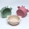 Kinyoda Juego de 3 Tazones para Bebés con Ventosa, Cuencos de Silicona, Tazón de Comida Antideslizante para Niños Pequeños, Plato Bebe Ventosa, Segura y sin BPA Grado Alimenticio Bol para Bebé
