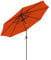 Outsunny 3 m Garden Parasol Umbrellas, Outdoor Sun Shade with 8 Ribs, Tilt and Crank Handle for Balcony, Bench, Garden, Orange