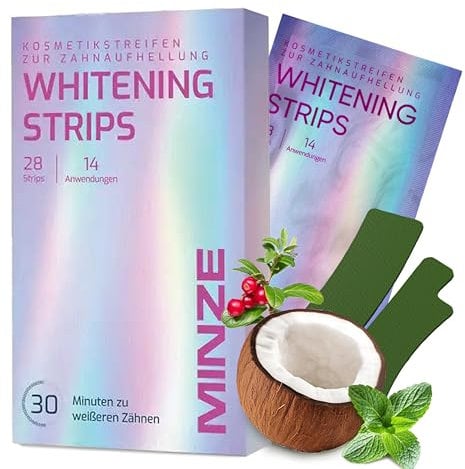 Gentle Teeth whitening Strips - Bleaching Teeth Free of Peroxide for a Radiant Smile - Gentle Teeths whitenings-WS-V24