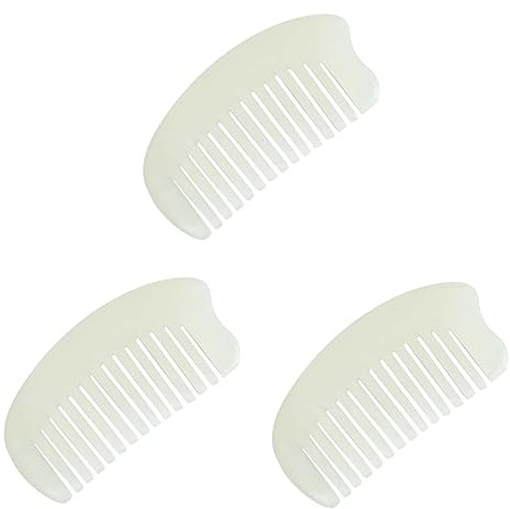 FRCOLOR 3stücke Natürlicher Jade Kamm Massage Und Schabkamm Für Für Kopfhautentspannung Und Haardetangling Geeignet Für Und